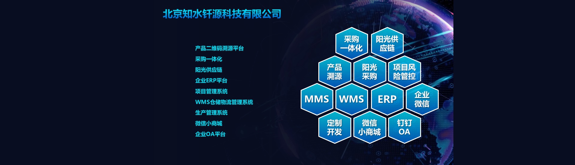 产品二维码溯源,采购一体化,阳光供应链,ERP,项目管理,WMS仓储物流管理系统,生产管理系统,微信小商城,OA